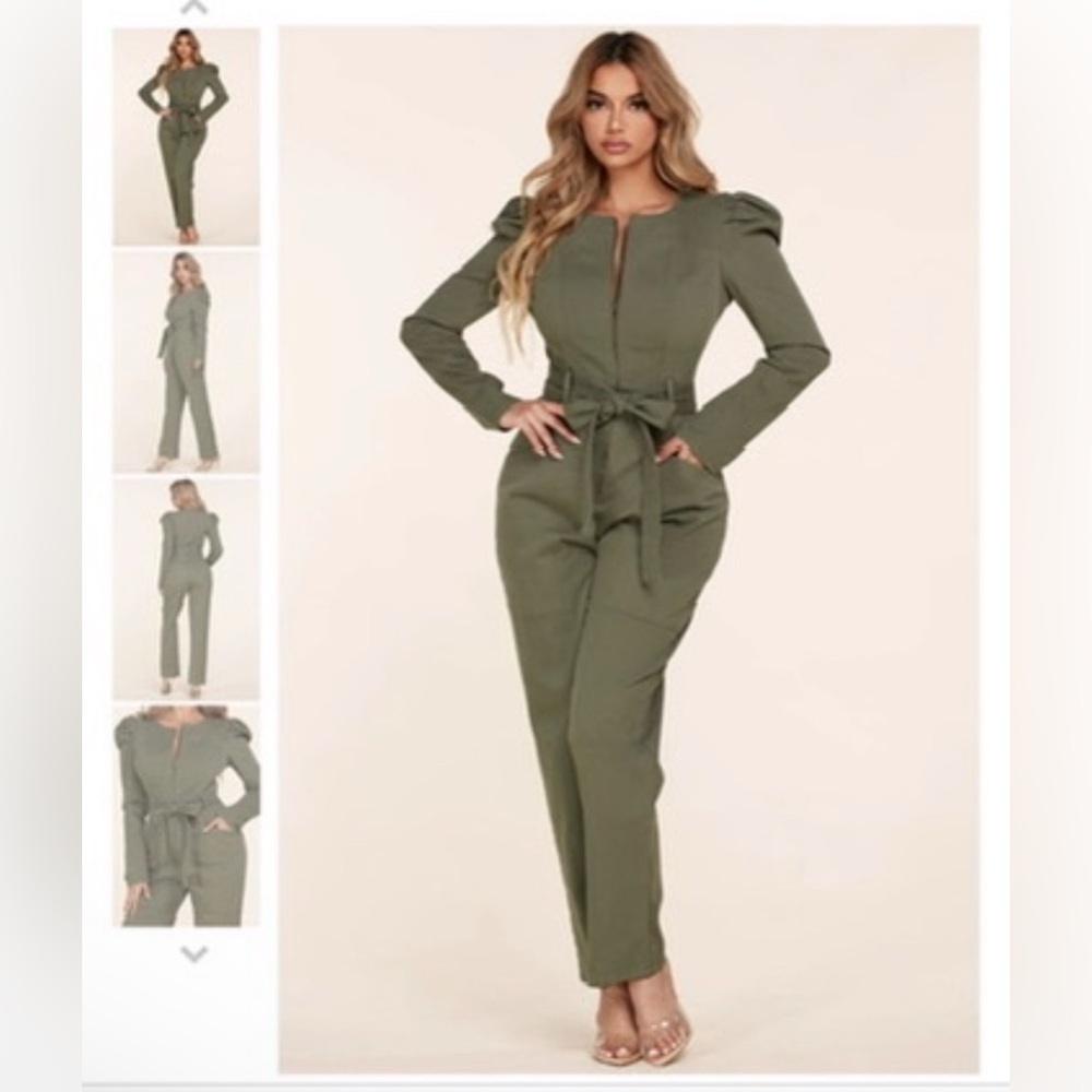 Olive Green Women's Jumpsuit